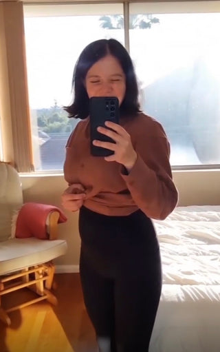 Physio Kelly recommends TheRY Postpartum support leggings after c-section