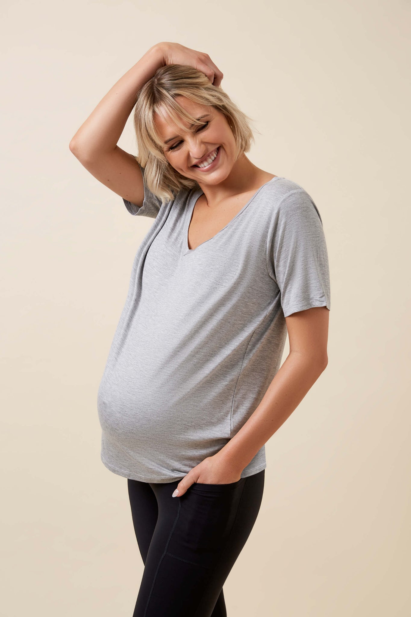 TheRY Bamboo Me Slouch Maternity Tee