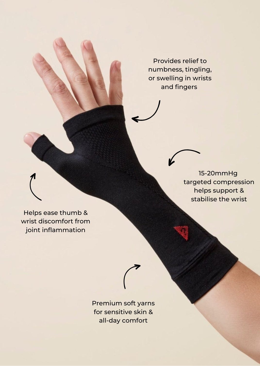 Wrist Compression Sleeve Flexible Soft support – TheRY