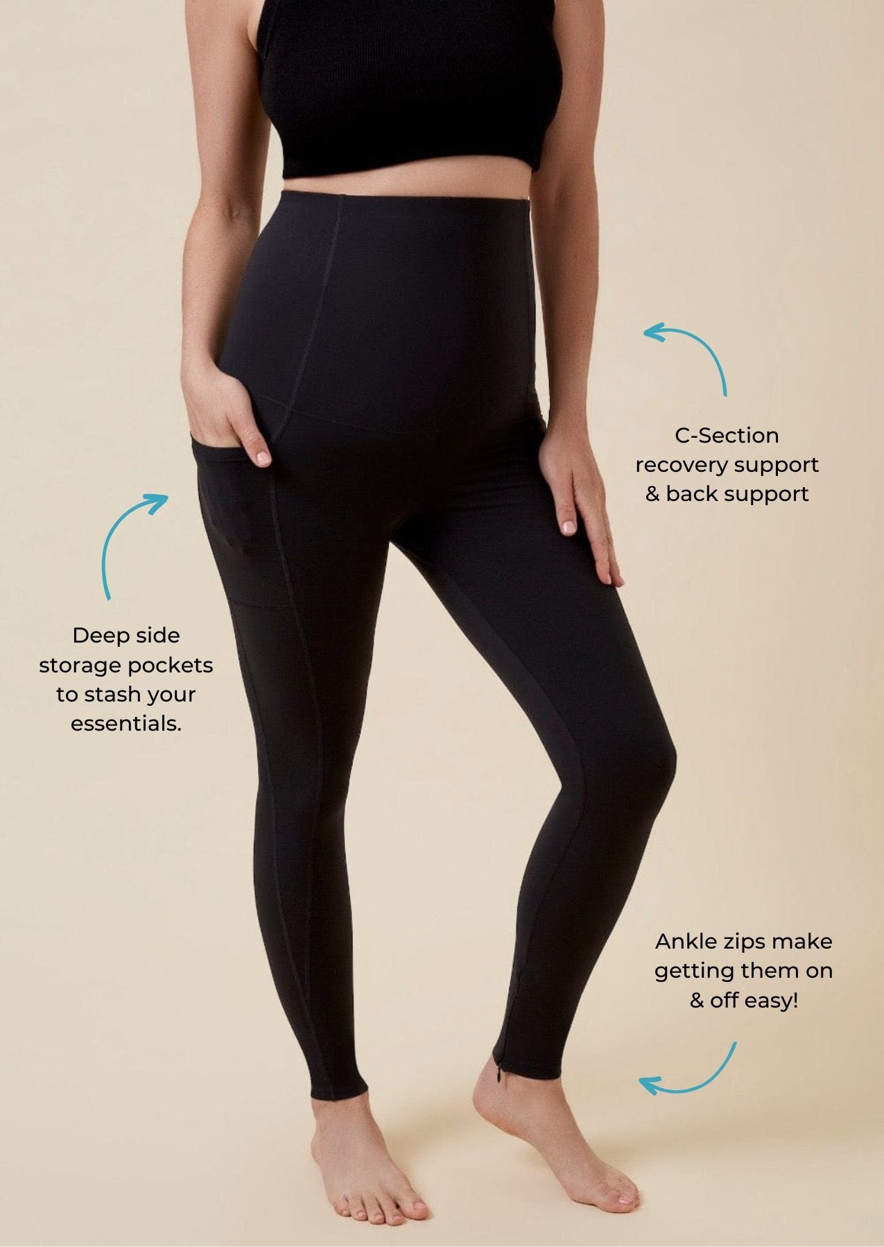 Postpartum Compression Leggings Postnatal Maternity Support